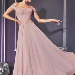 Sweetheart Neck Off Shoulder Prom Dress CD7258